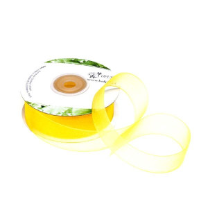 Organza 25 mm 014 Żółty