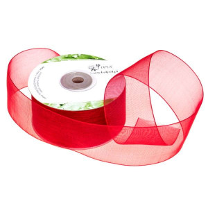 Organza 38 mm 037 Czerwony