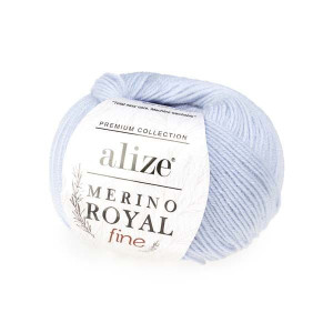 Włóczka Merino Royal Fine 480 J. Błękitny