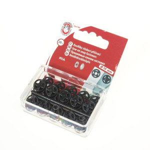 Zatrzaski plastikowe 10mm Czarne nr 3