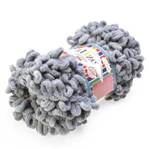 Włóczka Puffy Fine 343 Popielaty