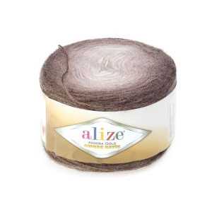 Włóczka Angora Gold Ombre 7243 Brązowy