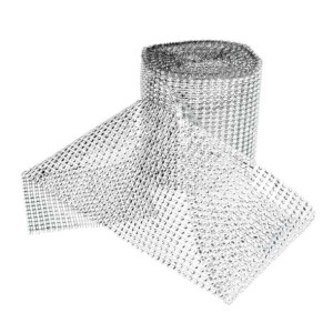 Taśma z cyrkoniami - diamentowa 12cm x 9 m Srebrna