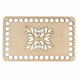 Baza dno koszyka prostokąt ażurowy 17x10,5cm /06