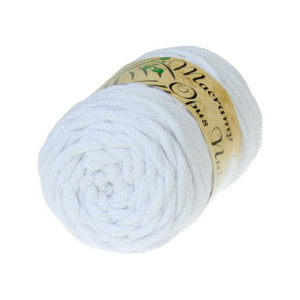 Sznurek Bawełniany Macrame Cord 101 biały 5mm