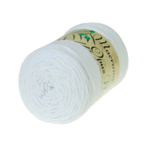 Sznurek Bawełniany Cotton Macrame 101 biały 2mm
