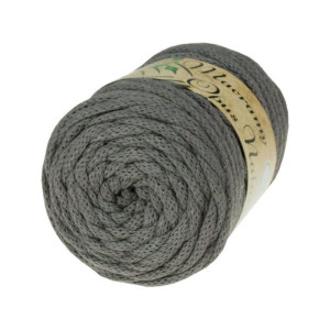 Sznurek Bawełniany Macrame Cord 106 szary 5mm