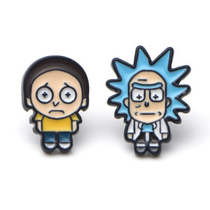 KOLCZYKI Rick & Morty Ogór bajkowe postacie