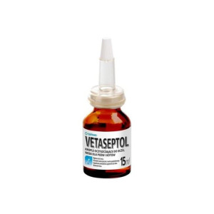 EUROWET Vetaseptol 15ml Krople do oczu i nosa