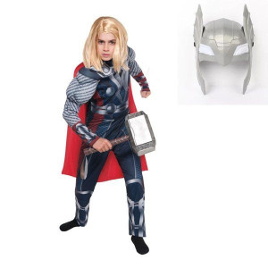 Strój Kostium Thor Młot Maska Peleryna Avengers