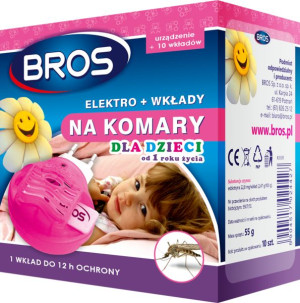 ELEKTROFUMIGATOR + 10 wkładów na komary dla dzieci smyk
