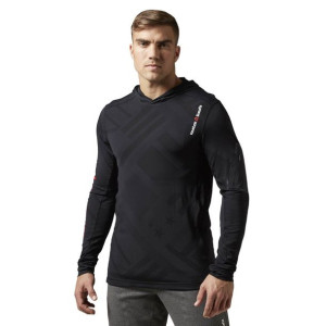 Bluza Reebok CrossFit CorDura Jaquard męska do biegania z kapturem