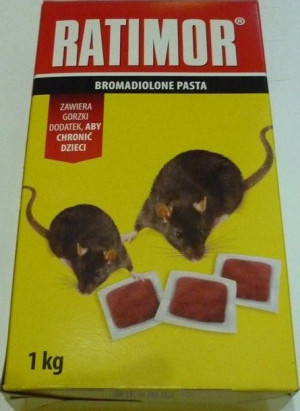 RATIMOR Trutka miękka / pasta 1kg Bromadiolone