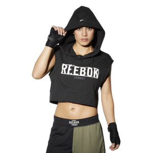 Bluza Reebok Train Like A Fighter Hoody damska sportowa bezrekawnik z kaptu