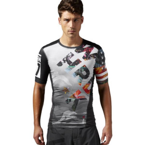 Koszulka Reebok One Series PW3R Short Sleeve męska kompresyjna sportowa na