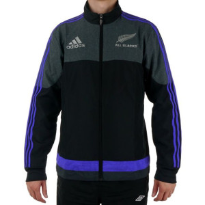 Kurtka Adidas All Blacks Presentation męska sportowa wiatrówka