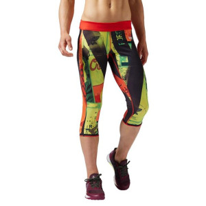 Spodnie 3/4 Reebok CrossFit Primed damskie dwustronne legginsy getry trenin