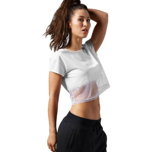 Koszulka Reebok Dance Mesh Coverup damska top sportowy z siateczki