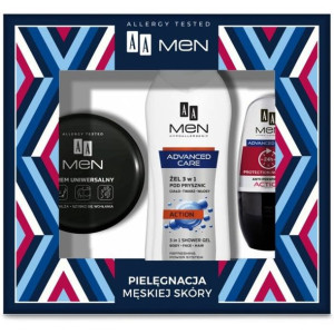 AA MEN Advanced Care - krem + żel + antyperspirant