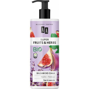 AA SUPER FRUITS&HERBS balsam do ciała figa&lawenda