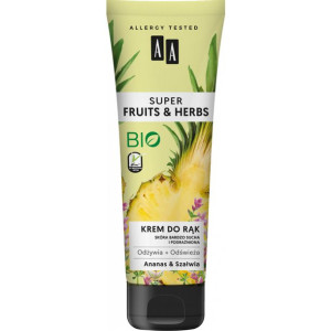 AA SUPER FRUITS&HERBS krem do rąk ananas&szałwia