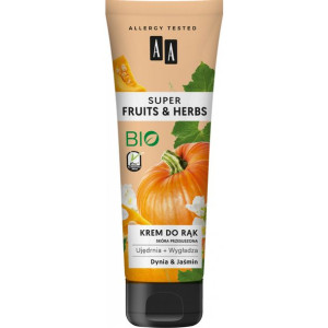 AA SUPER FRUITS&HERBS krem do rąk dynia&jaśmin