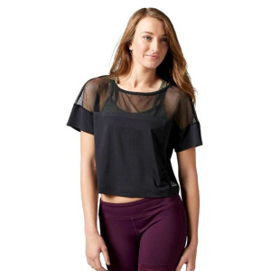 Koszulka Reebok Cardio Fashion damska top sportowy fitness z siateczką