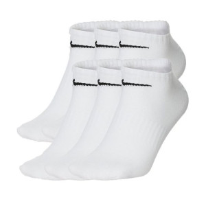 Stopki NIKE Everyday Lekkie skarpety Białe 6 PAK