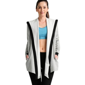 Bluza sportowa Adidas Wrap Me Up damska dresowa narzuta termoaktywna z kapt