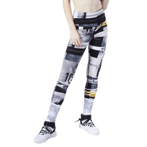 Legginsy Reebok Workout Meet You There AOP damskie getry sportowe