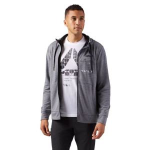 Bluza Reebok SpeedWick męska sportowa dresowa rozpinana z kapturem termoakt
