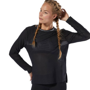 Koszulka z długim rękawem Reebok CrossFit Jacquard damska sportowa bluzka t