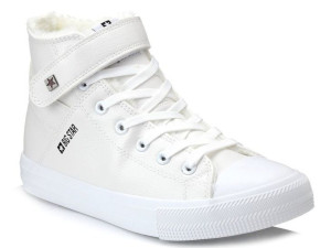 Białe trampki damskie wysokie zimowe V274541F Big Star