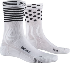 X-SOCKS Skarpetki rowerowe BIKE RACE białe