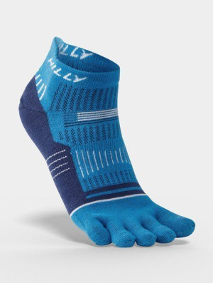 HILLY Skarpetki do biegania z palcami TOE SOCKLET niebieskie
