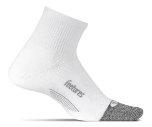FEETURES Skarpetki do biegania krótkie ELITE LIGHT CUSHION QUARTER białe