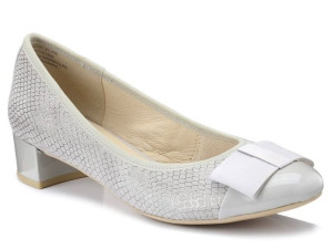 Czółenka Caprice 9-22307-24 Jasno Szare Skóra