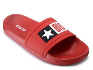 Klapki Męskie Big Star Dd174702 Czerwone Z Logo