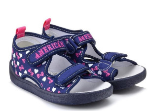 Sandały dziecięce AMERICAN CLUB 19/22 na rzepy