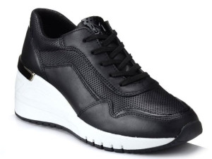 Sneakersy Marco Tozzi 2-23500-35 Czarne Skóra