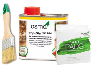 Osmo Top Olej Do Blatów 3038 + Easy Pads + Pędzel