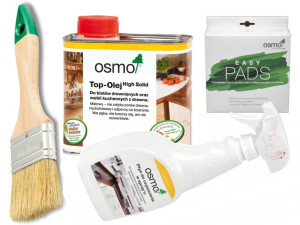 OSMO TOP olej płyn BLATÓW 3061 + ściereczka + płyn