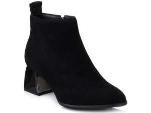 Botki Loretta Vitale 7592-905 Czarne Zamszowe