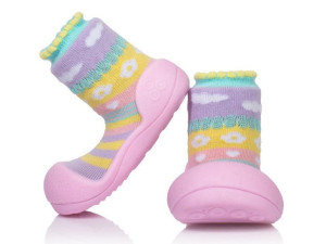 Buciki Attipas Attibebe Pink Niechodki Kapcie