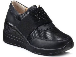 Sneakersy S.barski Lr97185 Na Koturnie Skórzane