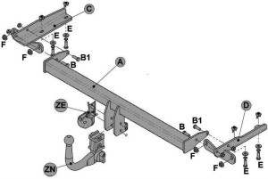 Hak holowniczy Witter G116Q