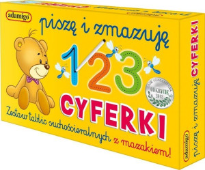 Piszę I Zmazuję Cyferki - Zestaw Tablic Adamigo