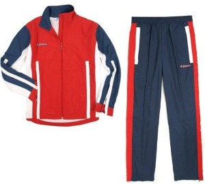 Dres męski bluza + spodnie Joma Danubio Microfibra 1000.06.100 czerwono-gra