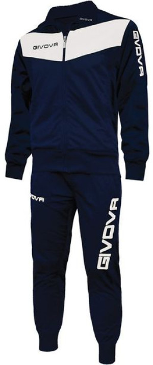 Dres treningowy bluza + spodnie Givova Tuta Visa granatowo-biały TR018 0403