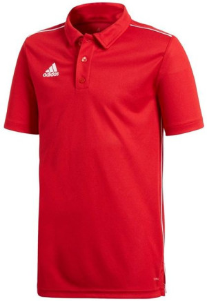 Koszulka dla dzieci adidas Core 18 Polo Junior czerwona CV3681